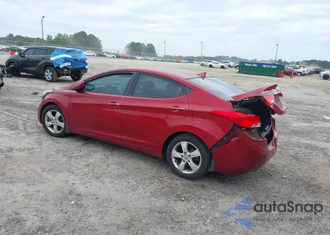 2013 Hyundai Elantra Gls z USA, uszkodzony, nr VIN 5NPDH4AE0DH431636